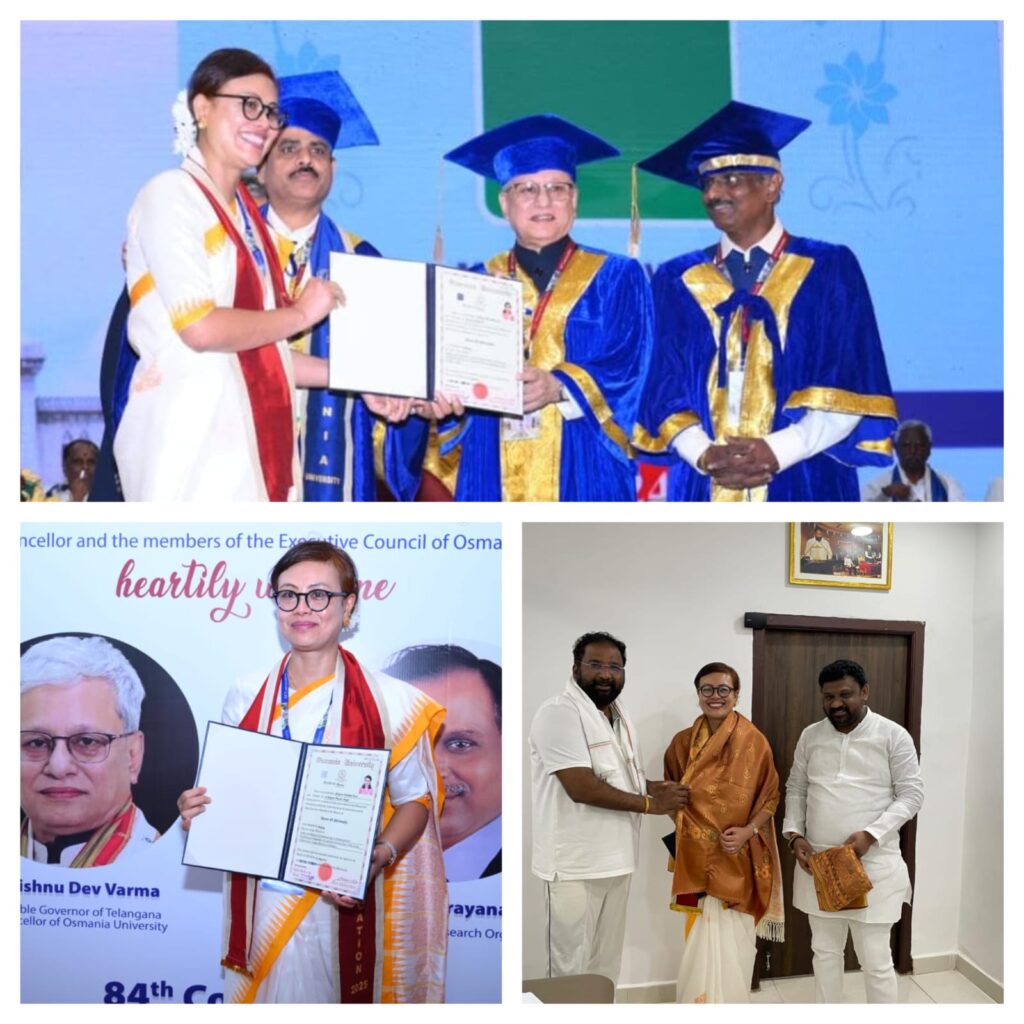 ఓయూ డాక్టరేట్ పొందిన స్పోర్ట్స్ అథారిటీ ఎండి సోని బాలదేవి