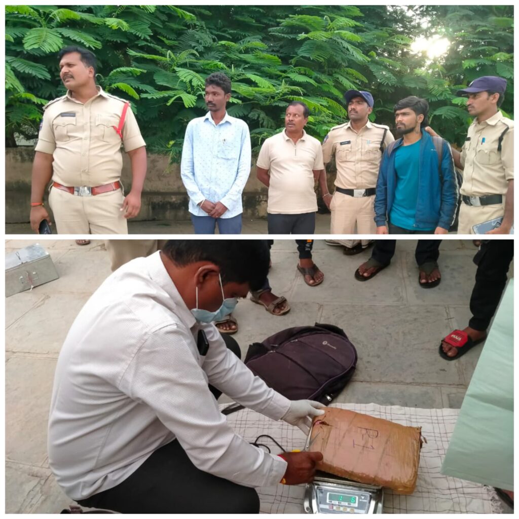 గంజాయి పట్టివేత.. పోలీసుల అదుపులో నిందితులు…