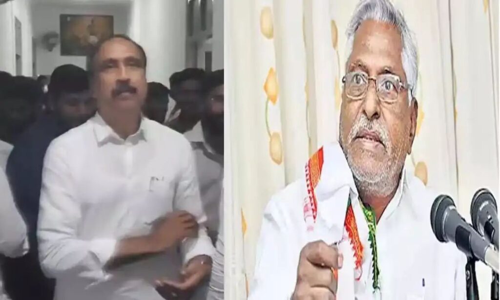 గాంధీ భవన్ వద్ద ఆగ్రహంతో ఊగిపోయిన జీవన్ రెడ్డి