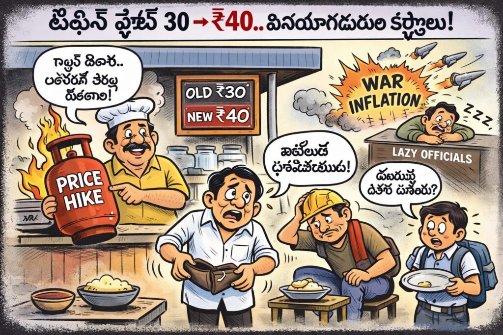 టిఫిన్ సెంటర్లలో ధరల పెంపు