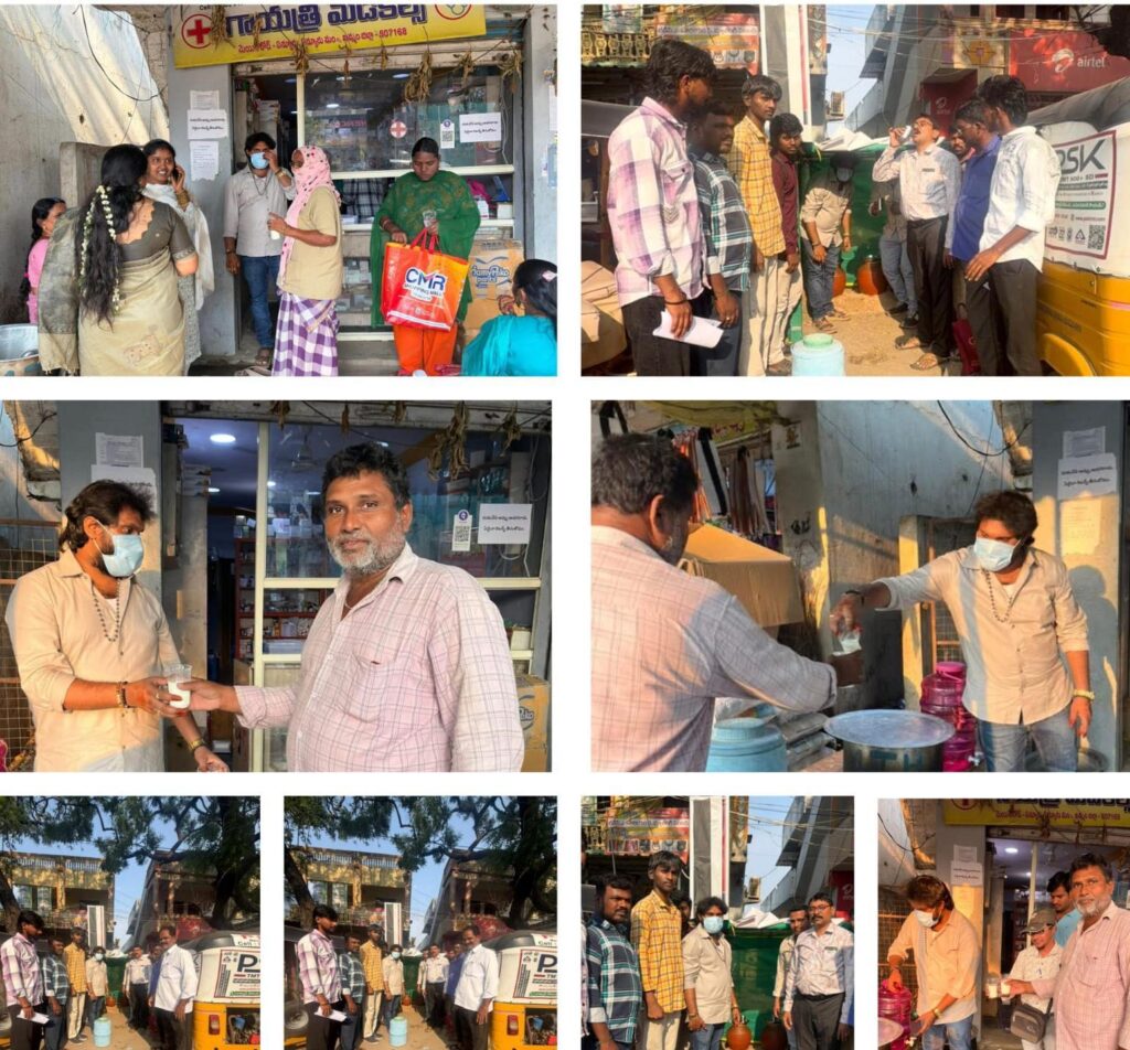 వివాహ వార్షికోత్సవం రోజున సేవా  కార్యక్రమం