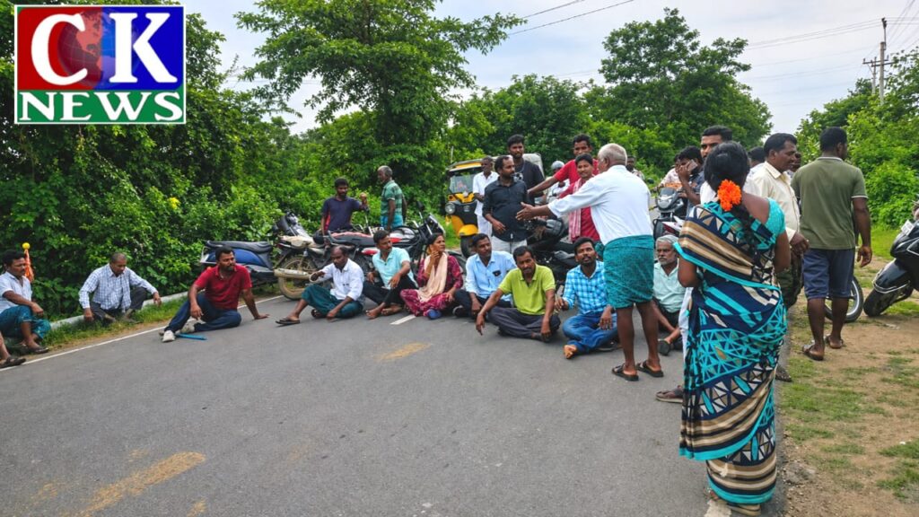 విద్యుత్‌ షాక్‌తో స్తంభంపై నుంచి పడిన ప్రైవేట్‌ ఎలక్ట్రీషియన్